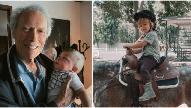 Photo of Clint Eastwood’s Grandson Titan, 2, Is Grandpa’s Twin as He Follows His Footsteps in New Pics
