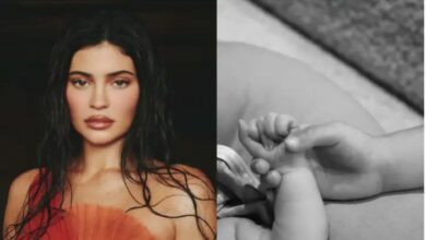 Photo of Kylie Jenner says ‘postpartum has not been easy’ after giving birth to son Wolf