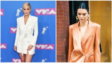 Photo of Major Bombshell Energy Is Being Served Up Here! Kylie Jenner Vs Kendall Jenner: Who Rocked The One-Shoulder Faux Leather Pants Better?