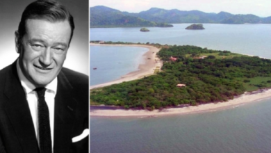 Photo of John Wayne owns a private island in Panama because of his loyal support .