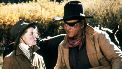 Photo of John Wayne: Katharine Hepburn confronted ‘real b*****d’ star at Rooster Cogburn wrap party