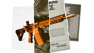 Photo of Flannel, muddy girl camo and man cards. See the ads used to sell the AR-15.
